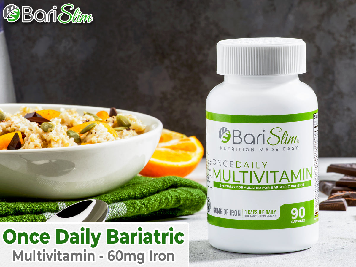 Once Daily Bariatric Multivitamin - 60mg of Iron - 90 Capsules