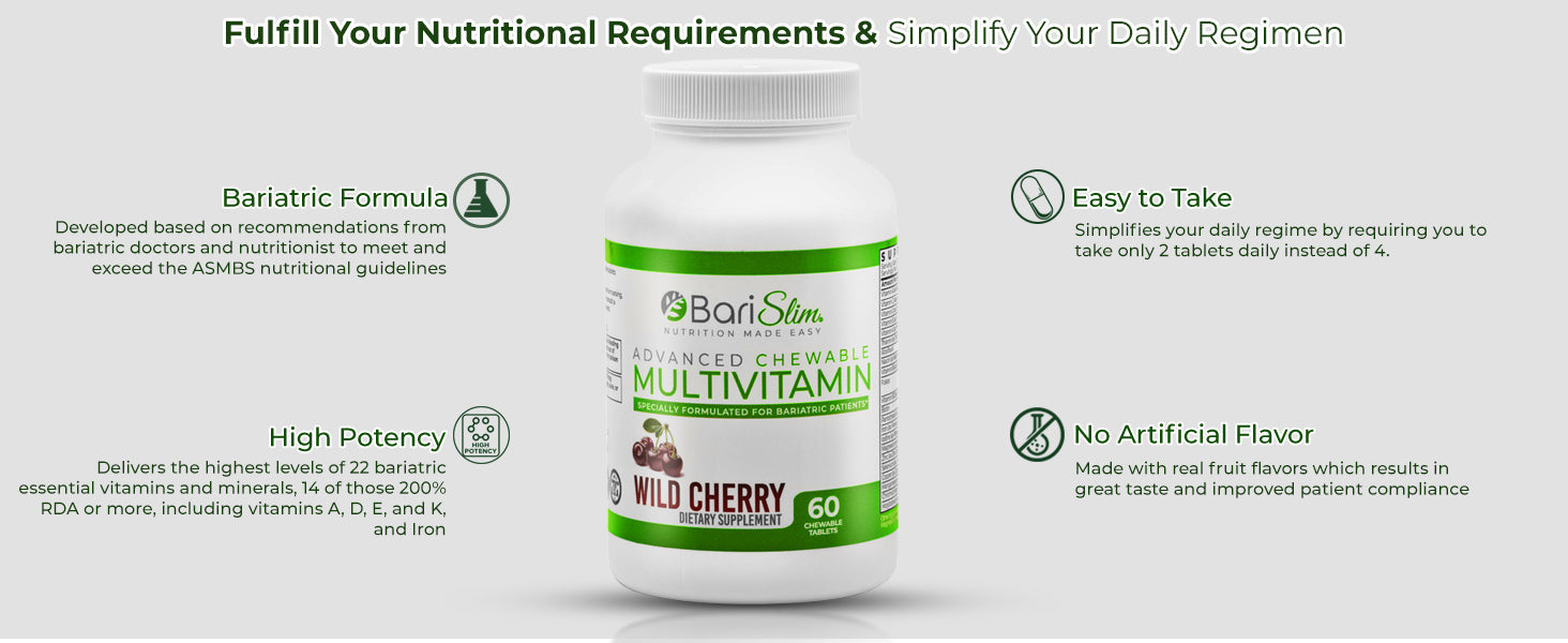 Advanced Chewable Bariatric Multivitamin - Wild Cherry
