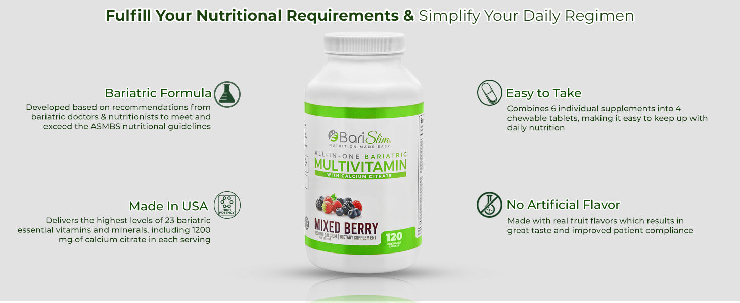 All-In-One Chewable Bariatric Multivitamin - Mixed Berry