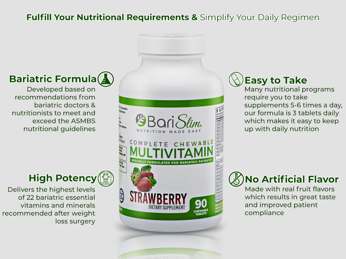 Complete Chewable Bariatric Multivitamin - Strawberry