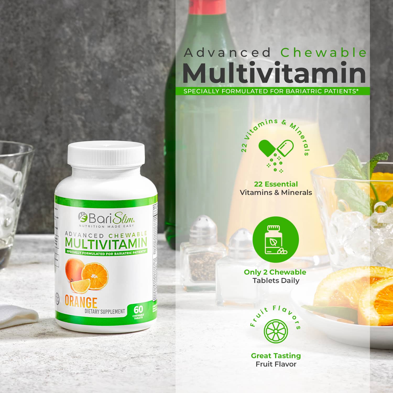 Advanced Multivitamin and Calcium Citrate Combo (Orange & Mixed Berry)