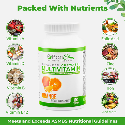 Advanced Multivitamin Orange flavor dietary supplement - 60 tablets