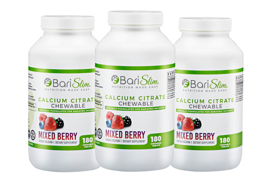 Calcium Citrate Chewable - 3 Pack Bundle - Mixed Berry