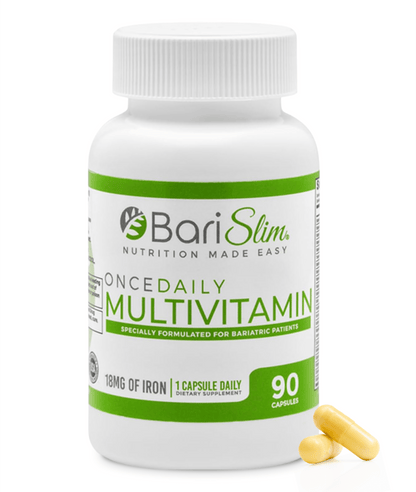 Once Daily Bariatric Multivitamin - 18mg of Iron - 90 Capsules