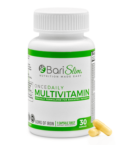 Once Daily Bariatric Multivitamin - 60mg of Iron - 30 Capsules