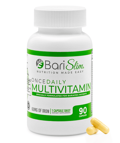 Once Daily Bariatric Multivitamin - 60mg of Iron - 90 Capsules