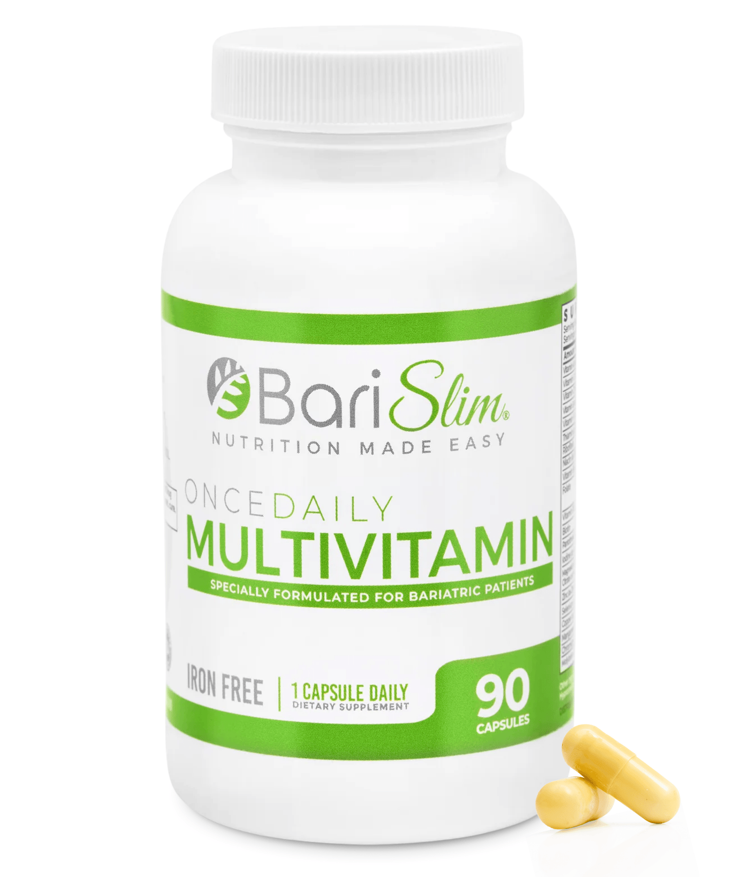 Once Daily Bariatric Multivitamin - Iron Free - 90 Capsules