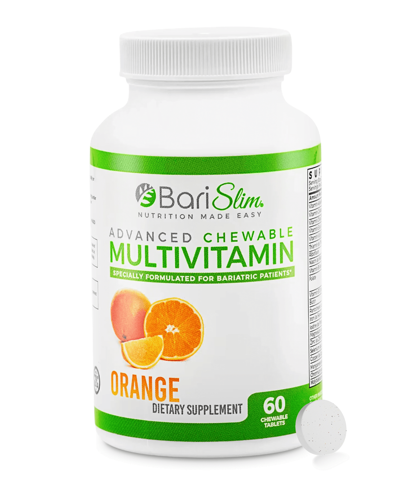 Advanced Chewable Bariatric Multivitamin - Orange