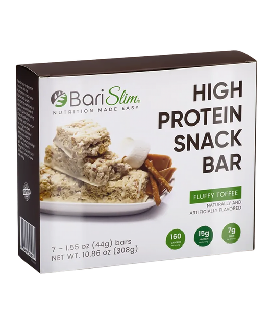 High Protein Snack Bar for Bariatric Patients - Nutrient Rich Snack for Post-Surgery Wellness - Salted Toffee Pretzel