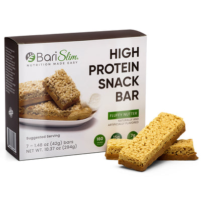 High Protein Snack Bar for Bariatric Patients - Nutrient Rich Snack for Post-Surgery Wellness - Fluffy Nutter