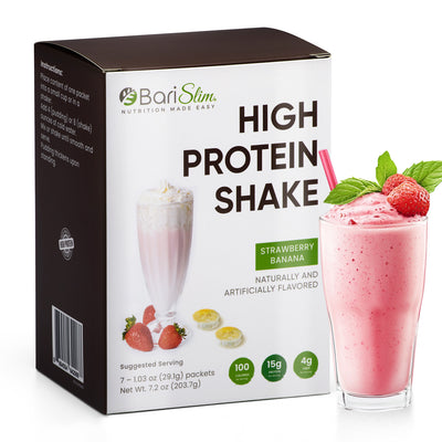 High Protein Shake - Delicious & Nutritious Meal Replacement Shake - Low Sugar & Carb - Strawberry