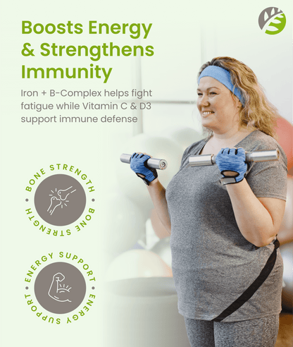 Once Daily Bariatric Multivitamin - 18mg of Iron - 90 Capsules