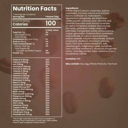 High Protein Shake - Delicious & Nutritious Meal Replacement Shake - Low Sugar & Carb - Carmel Caffe Latte