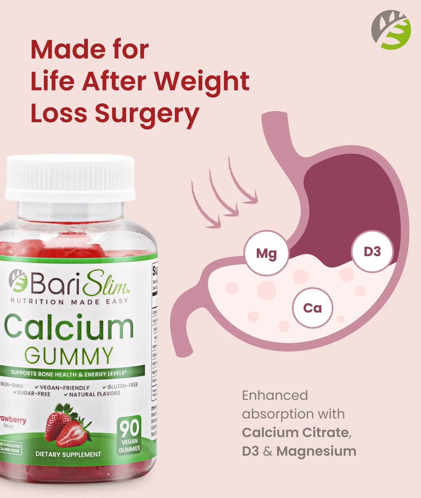 Calcium Gummy - Strawberry