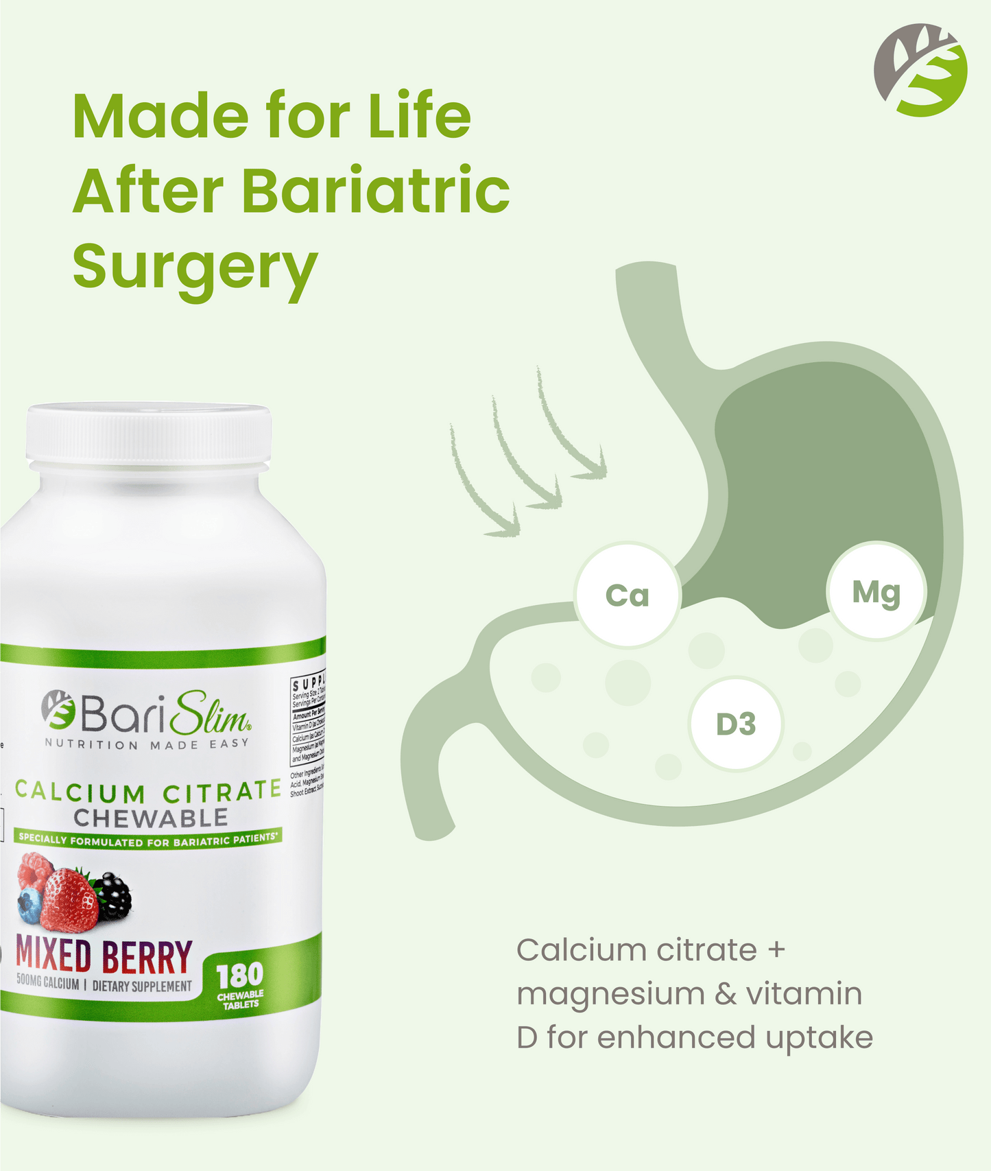 Calcium Citrate Chewable - Mixed Berry