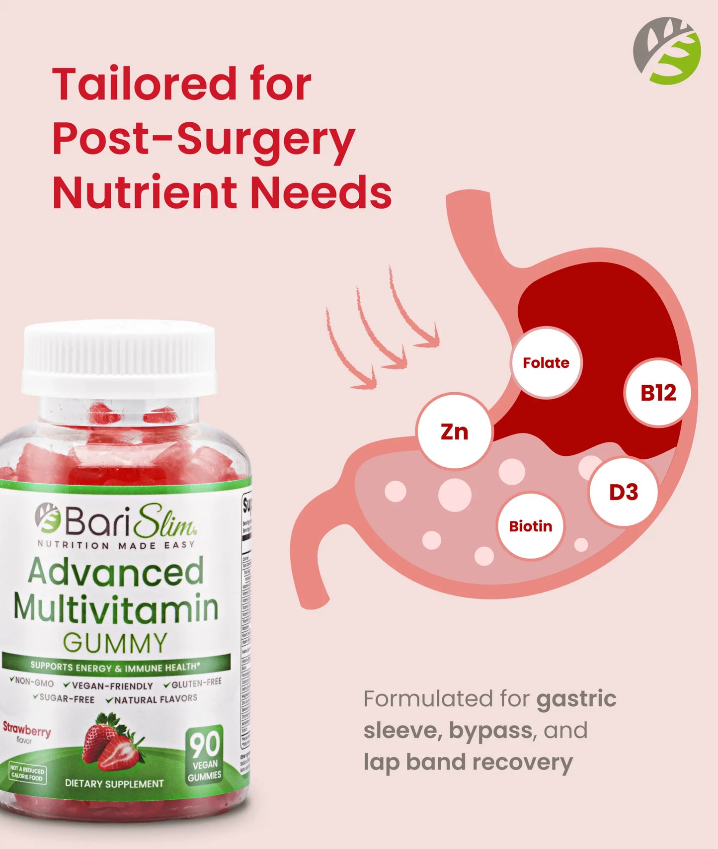 Advanced Multivitamin Gummy - Strawberry