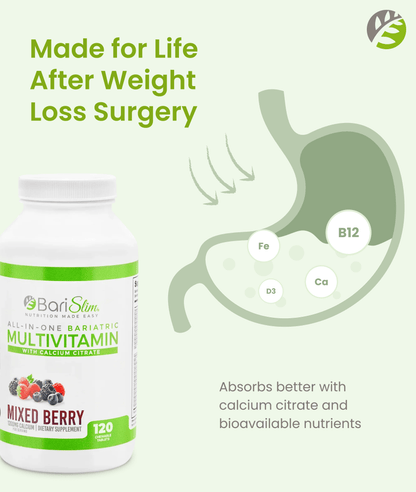 All-In-One Chewable Bariatric Multivitamin - Mixed Berry