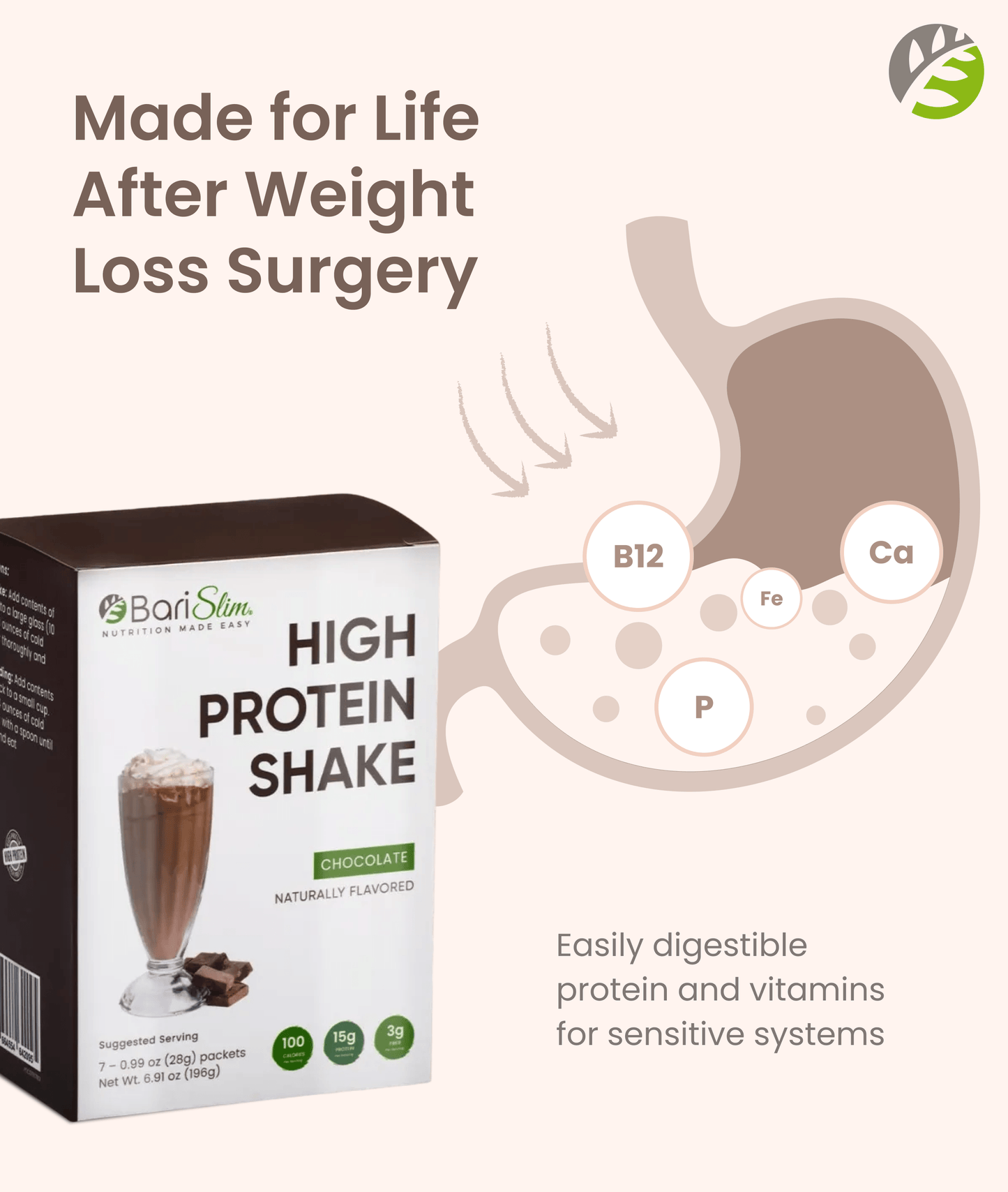 High Protein Shake - Delicious & Nutritious Meal Replacement Shake - Low Sugar & Carb - Chocolate