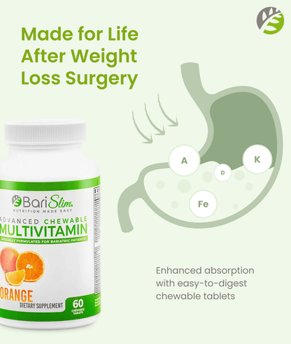 Advanced Chewable Bariatric Multivitamin - Orange