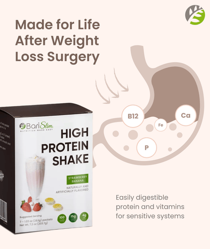 High Protein Shake - Delicious & Nutritious Meal Replacement Shake - Low Sugar & Carb - Strawberry