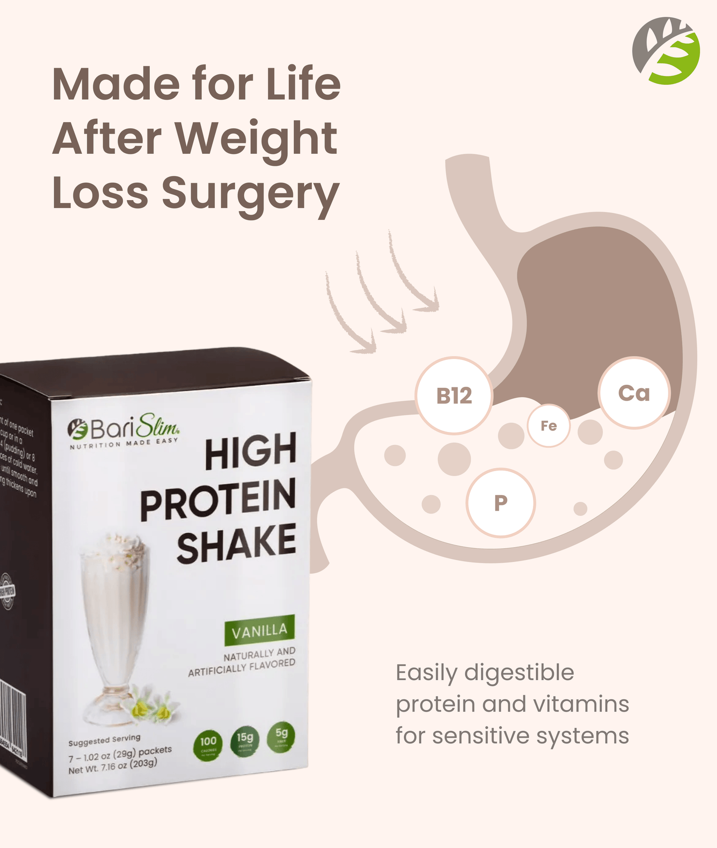 High Protein Shake - Delicious & Nutritious Meal Replacement Shake - Low Sugar & Carb - Vanilla