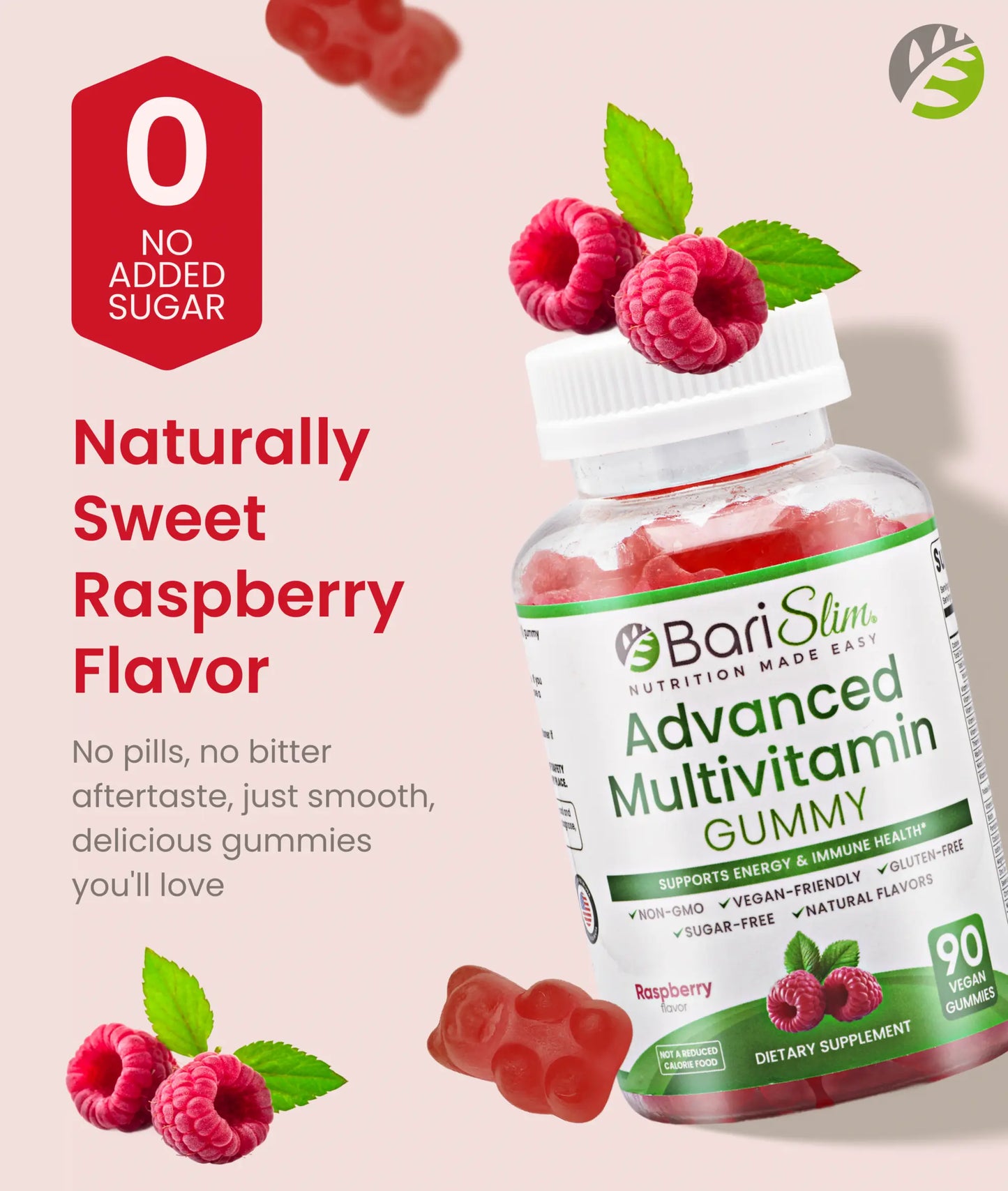Advanced Multivitamin Gummy - Raspberry