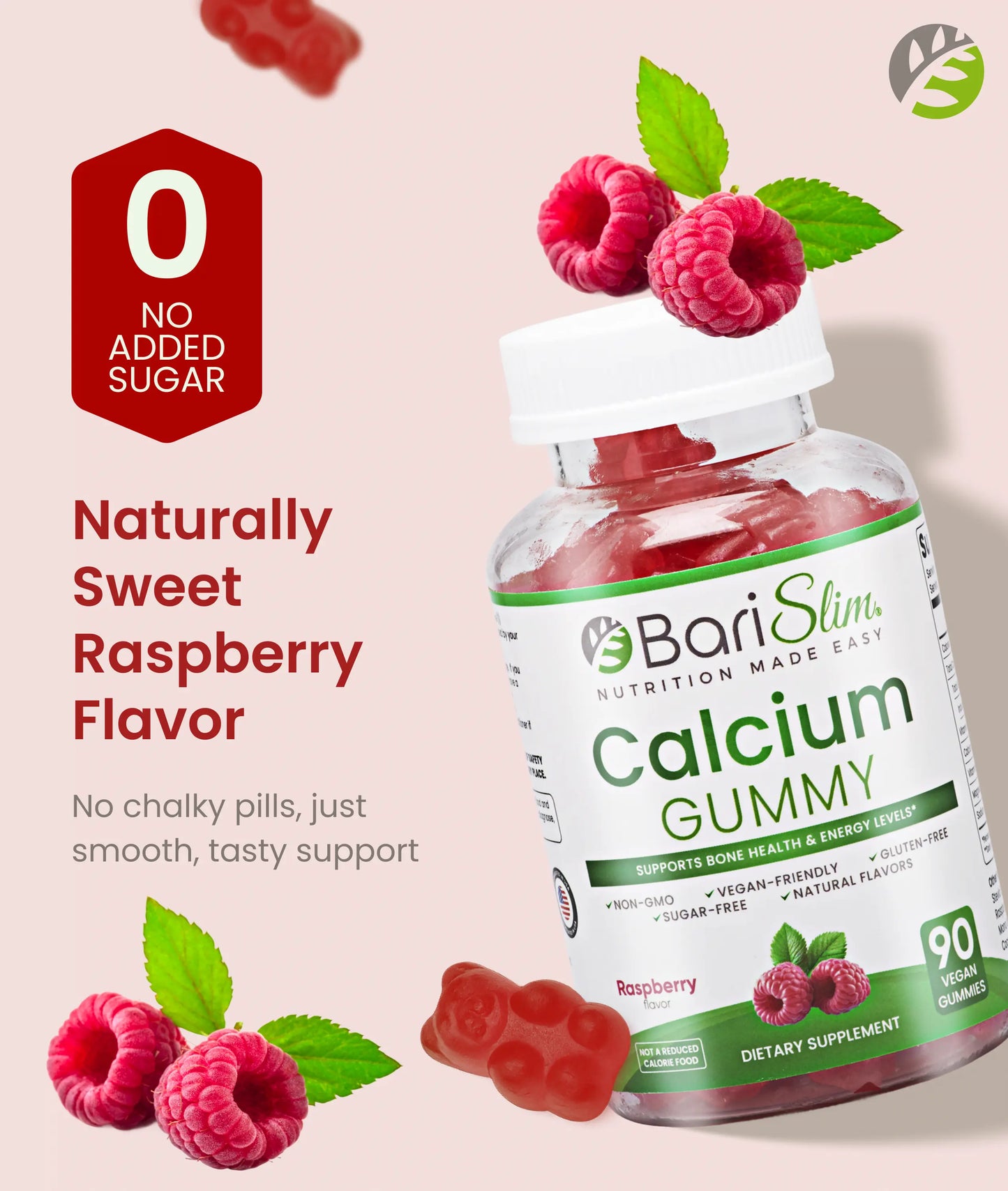 Calcium Gummy - Raspberry