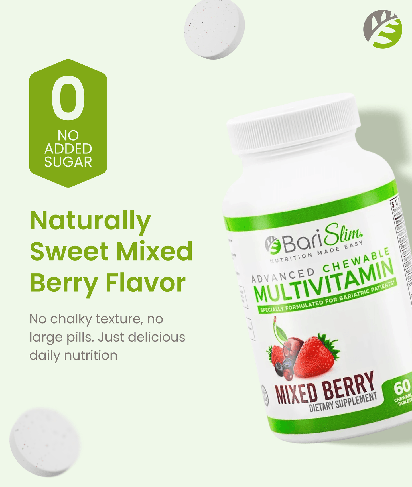 Advanced Chewable Bariatric Multivitamin - Mixed Berry