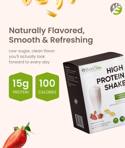 High Protein Shake - Delicious & Nutritious Meal Replacement Shake - Low Sugar & Carb - Strawberry