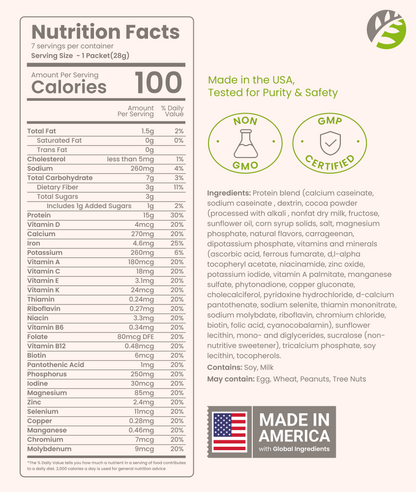 High Protein Shake - Delicious & Nutritious Meal Replacement Shake - Low Sugar & Carb