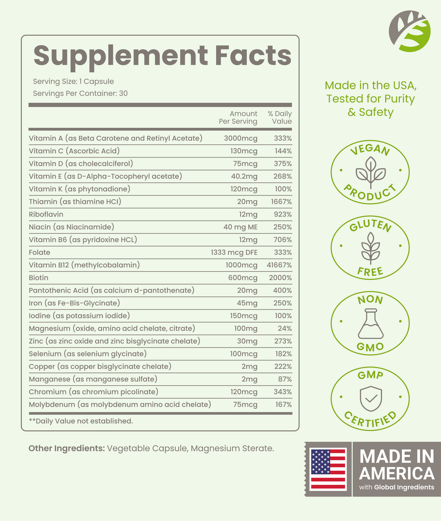 Advanced Once Daily Bariatric Multivitamin - 30 Capsules