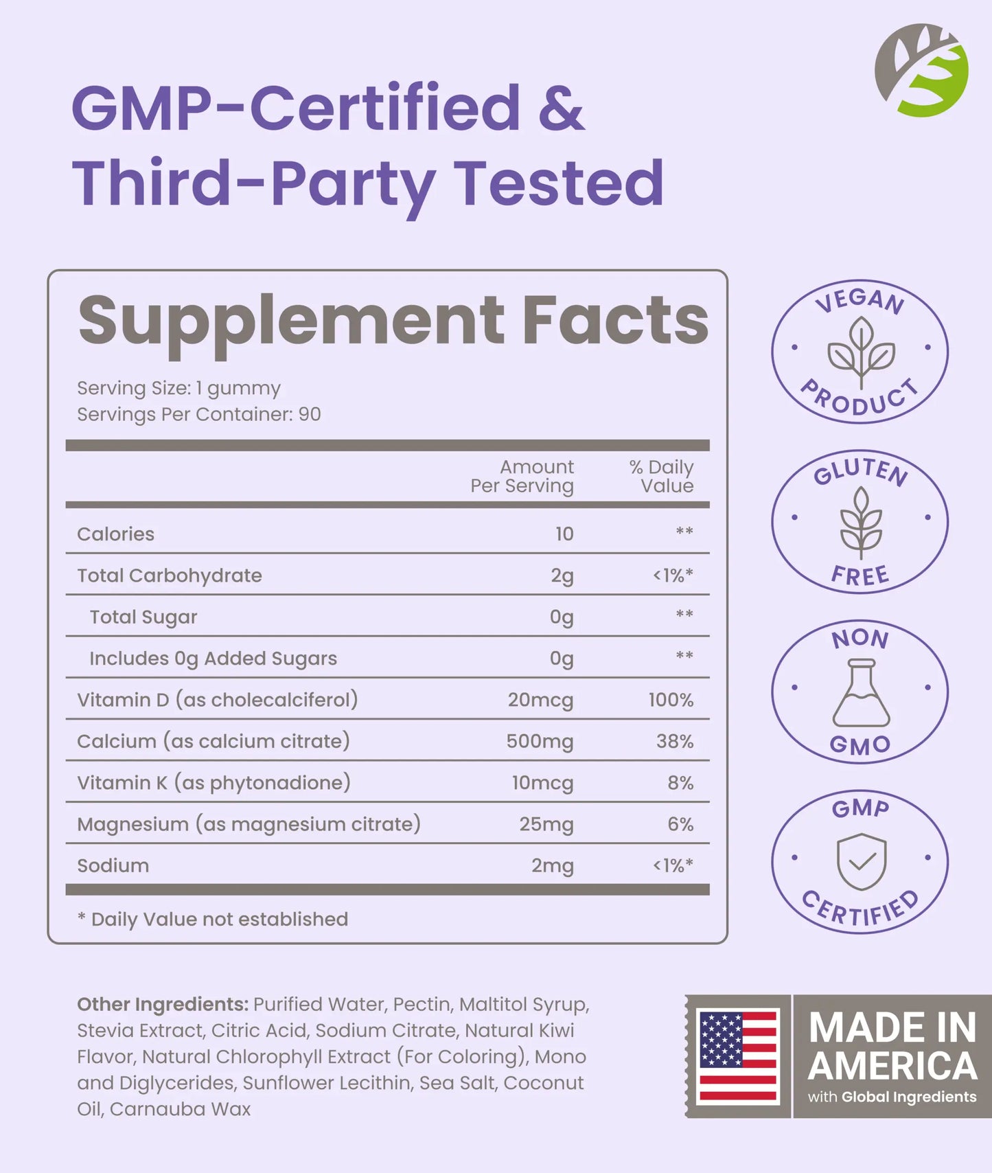 Calcium Gummy - Mixed Berry