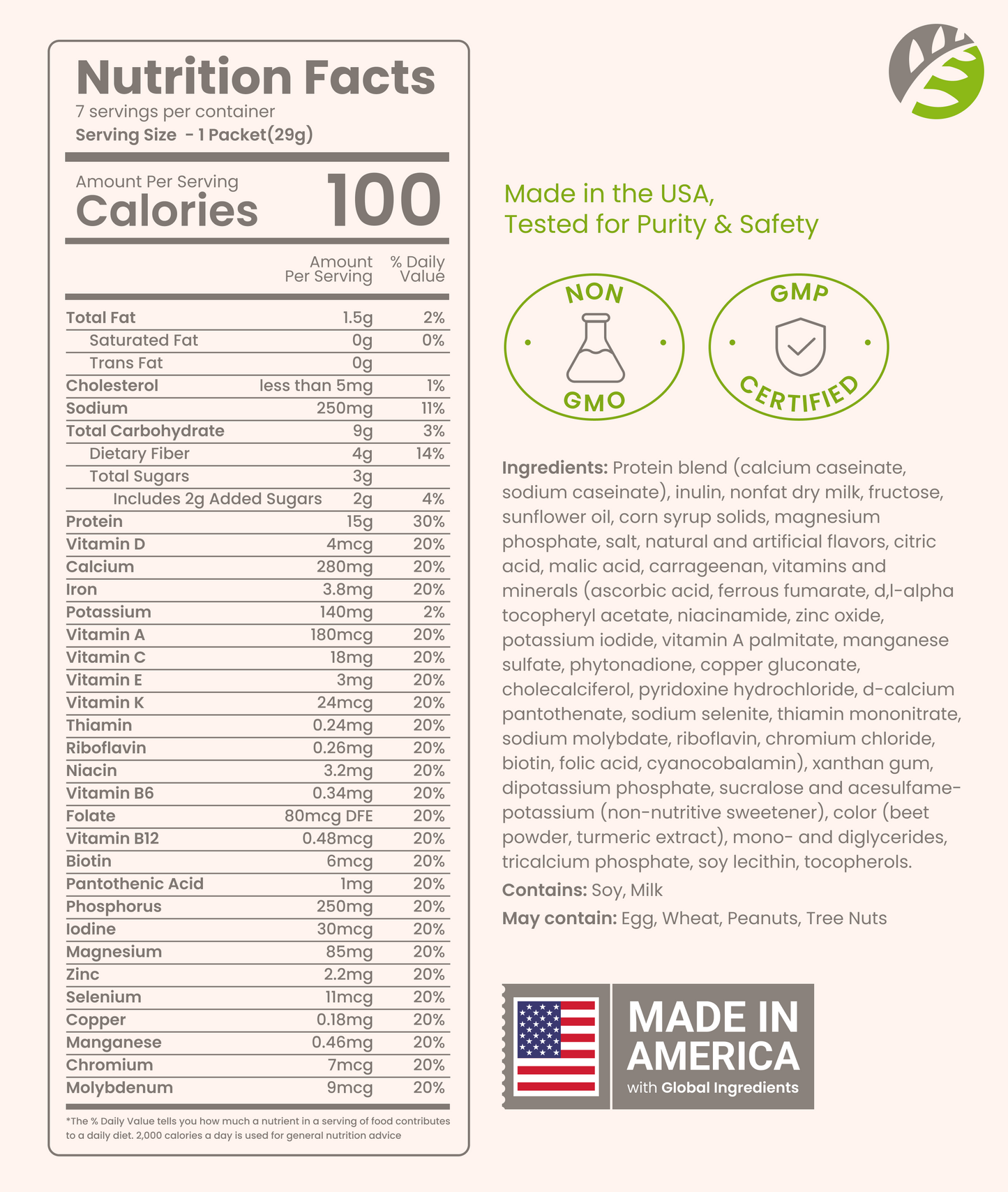 High Protein Shake - Delicious & Nutritious Meal Replacement Shake - Low Sugar & Carb - Strawberry