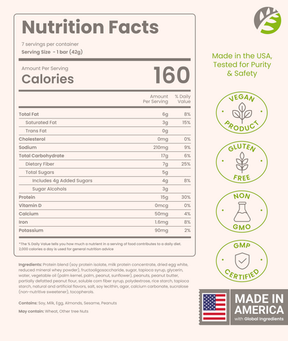 High Protein Snack Bar for Bariatric Patients - Nutrient Rich Snack for Post-Surgery Wellness - Fluffy Nutter