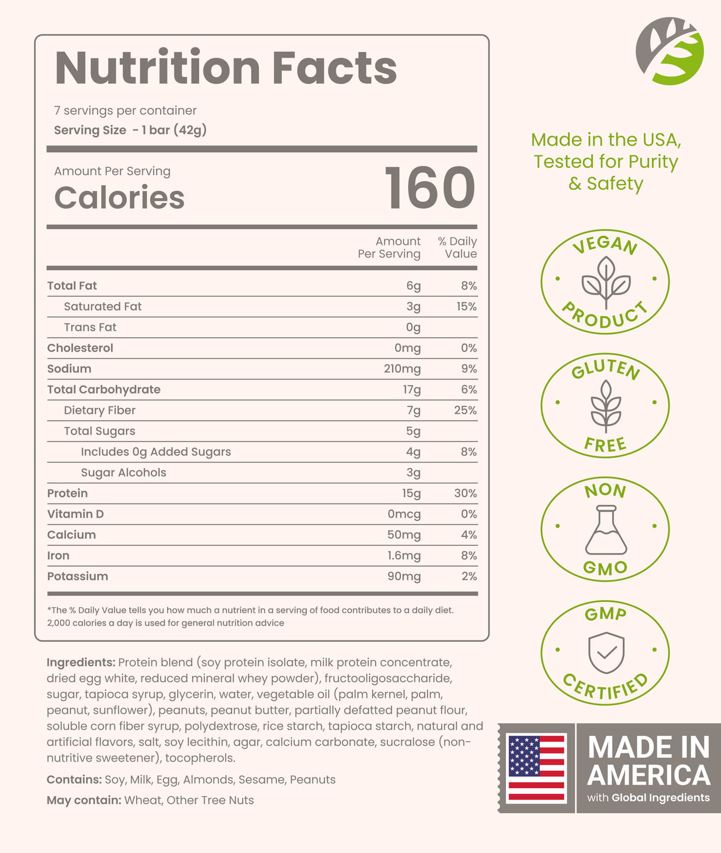 High Protein Snack Bar for Bariatric Patients - Nutrient Rich Snack for Post-Surgery Wellness - Fluffy Vanilla