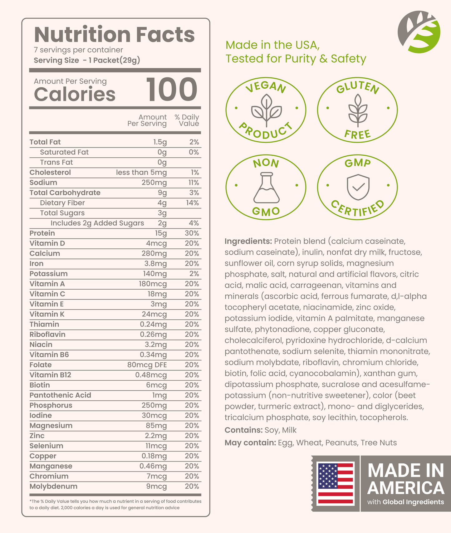 High Protein Shake - Delicious & Nutritious Meal Replacement Shake - Low Sugar & Carb - Strawberry