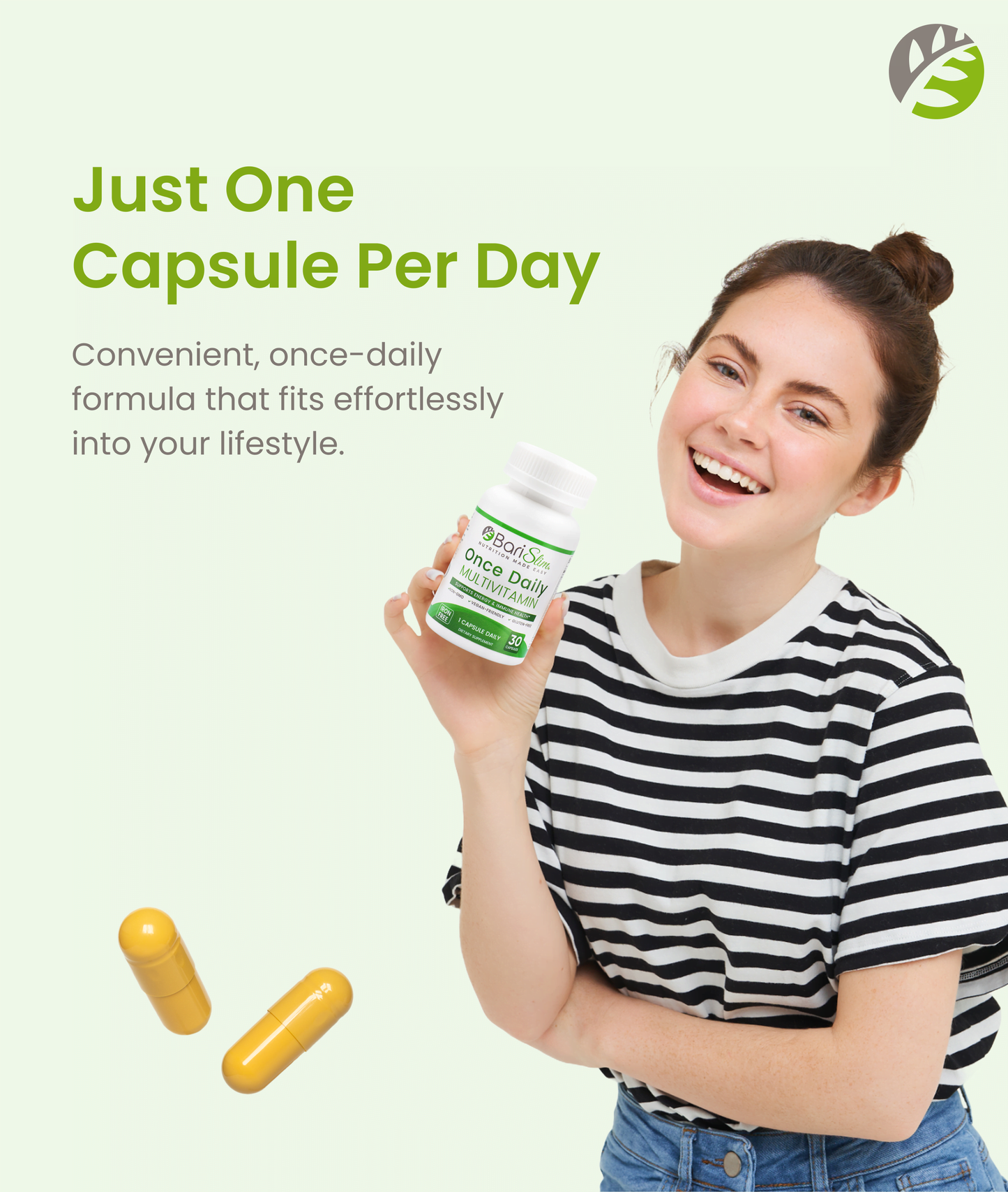 Once Daily Bariatric Multivitamin - Iron Free - 30 Capsules