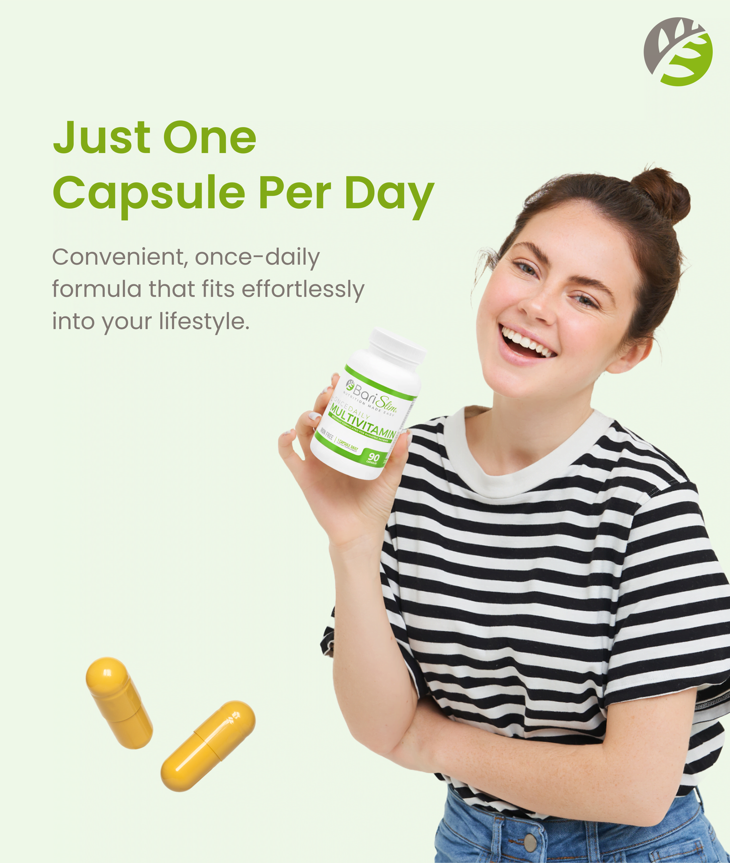 Once Daily Bariatric Multivitamin - Iron Free - 90 Capsules