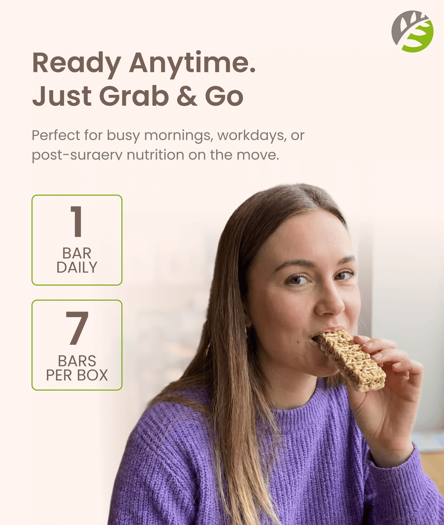 High Protein Snack Bar for Bariatric Patients - Nutrient Rich Snack for Post-Surgery Wellness - Salted Toffee Pretzel