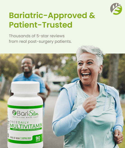 Once Daily Bariatric Multivitamin - 60mg of Iron - 90 Capsules