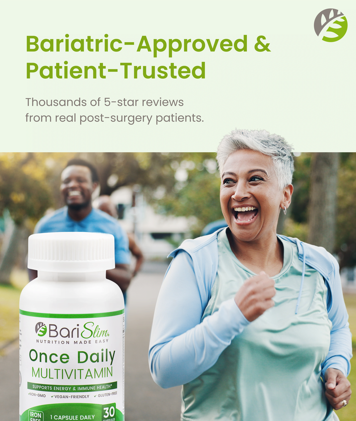 Once Daily Bariatric Multivitamin - Iron Free - 30 Capsules