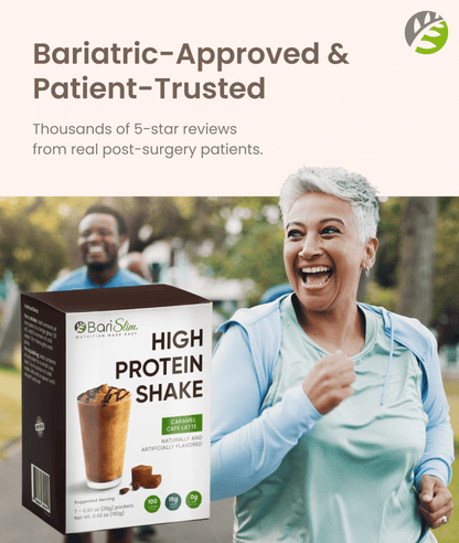 High Protein Shake - Delicious & Nutritious Meal Replacement Shake - Low Sugar & Carb - Carmel Caffe Latte