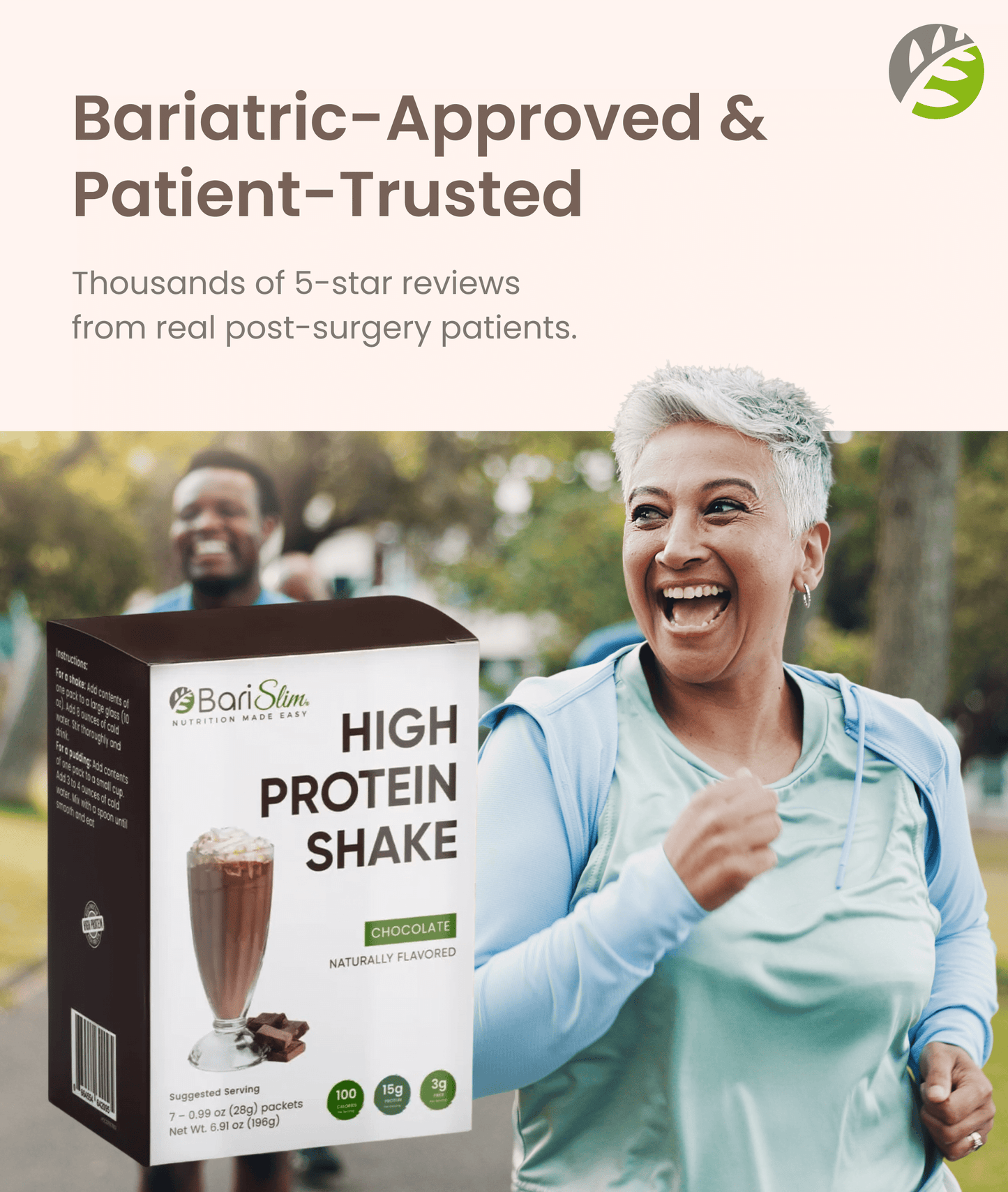 High Protein Shake - Delicious & Nutritious Meal Replacement Shake - Low Sugar & Carb - Chocolate
