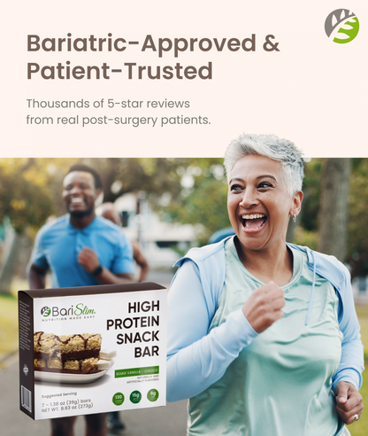 High Protein Snack Bar for Bariatric Patients - Nutrient Rich Snack for Post-Surgery Wellness - Remix Vanilla Choco Bar