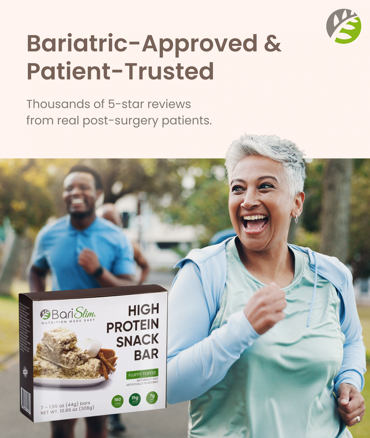 High Protein Snack Bar for Bariatric Patients - Nutrient Rich Snack for Post-Surgery Wellness - Salted Toffee Pretzel