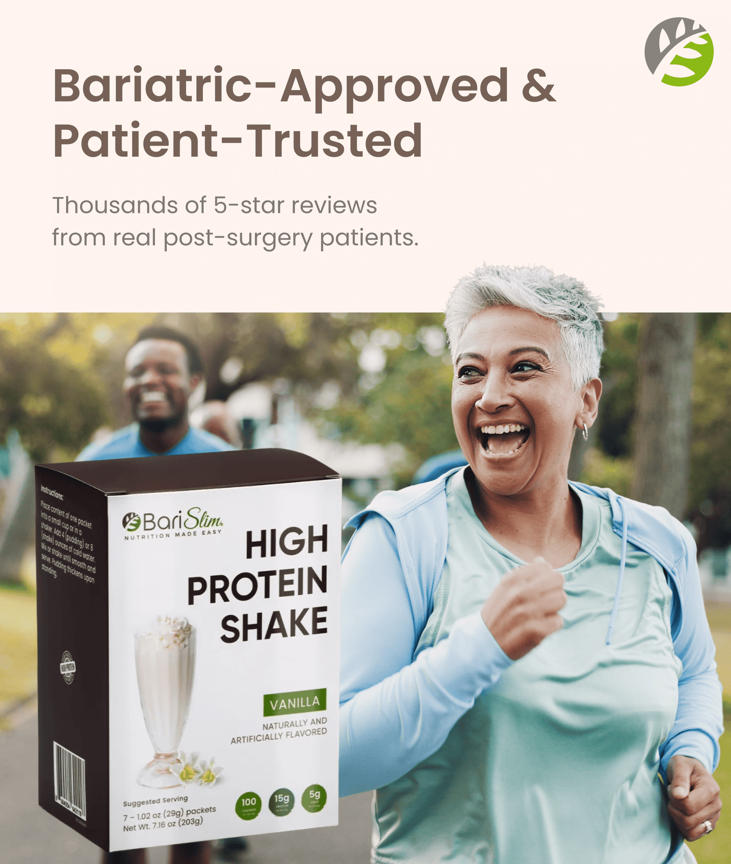 High Protein Shake - Delicious & Nutritious Meal Replacement Shake - Low Sugar & Carb - Vanilla