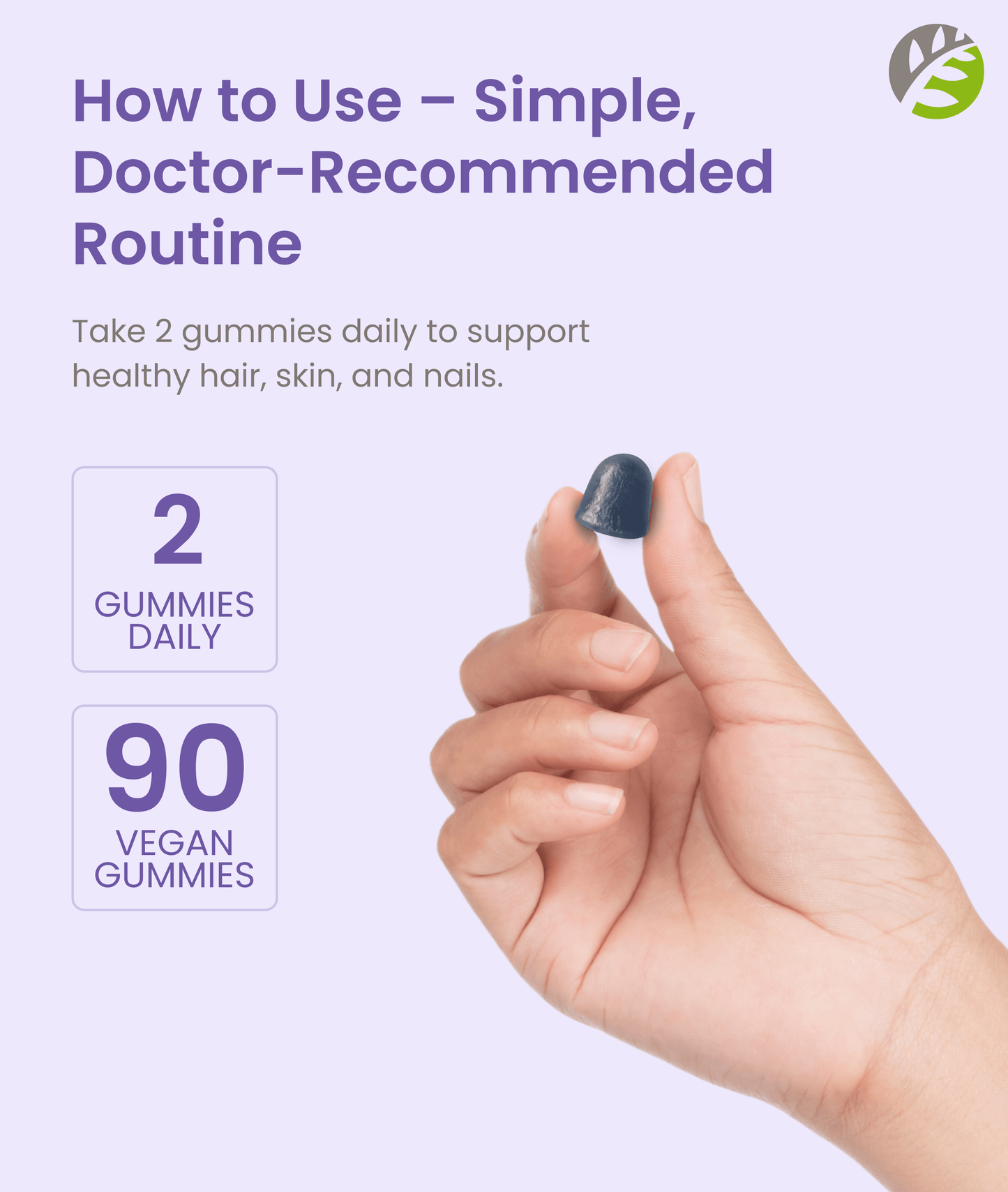 Biotin Gummy – Blueberry