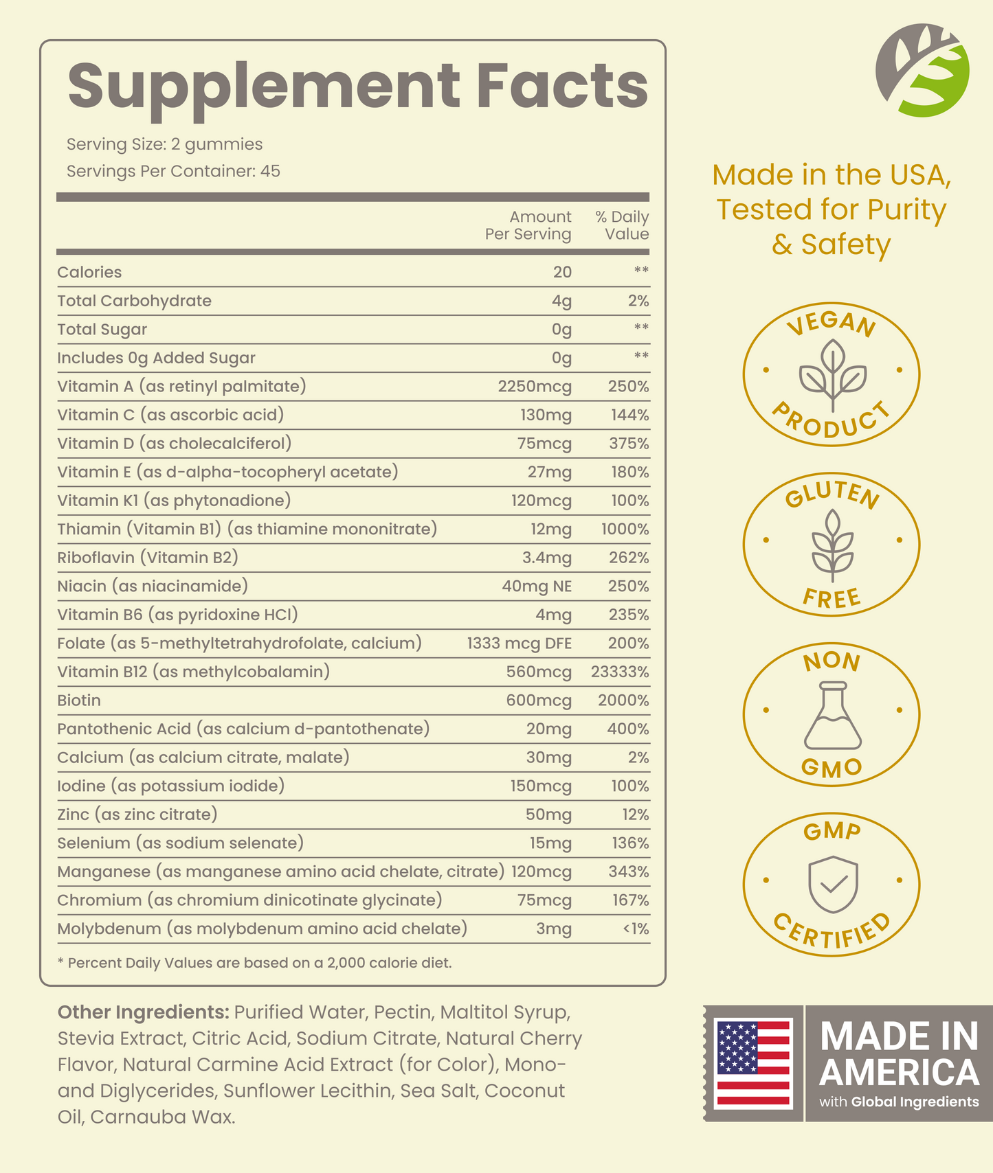 Advanced Multivitamin Gummy - Pineapple