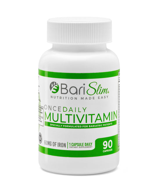 Once Daily Bariatric Multivitamin - 60mg of Iron - 90 Capsules