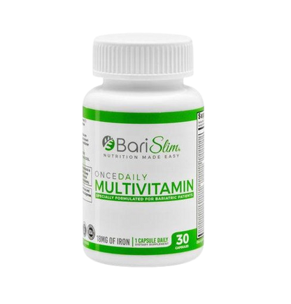 Once Daily Bariatric Multivitamin - 18mg of Iron - 30 Capsules